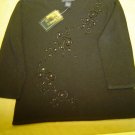 NWT sz m Black Laura Scott Sweater