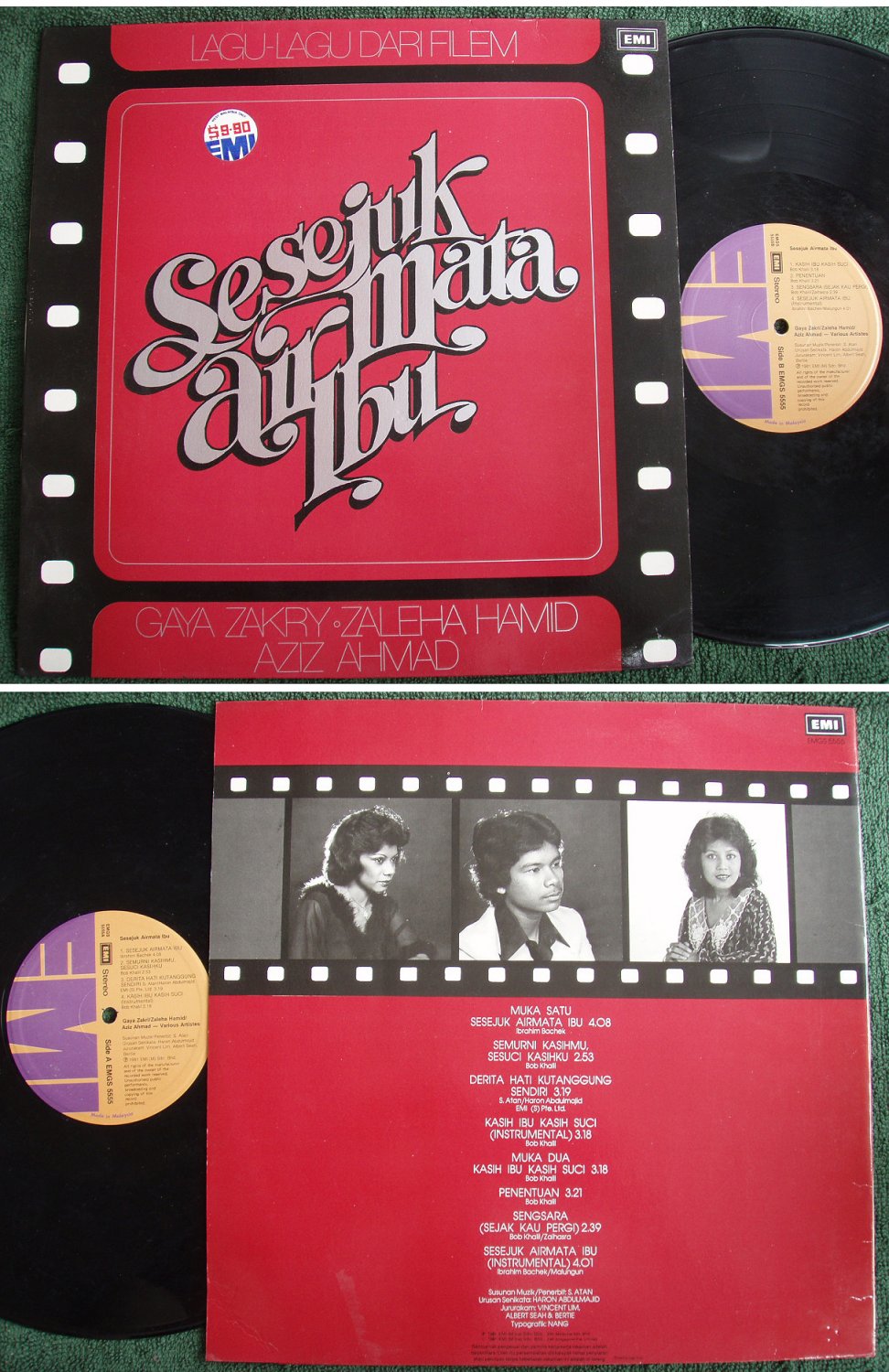 Air Mata Ibu Malay Film OST Funk Pop Soul LP #5555 (241)