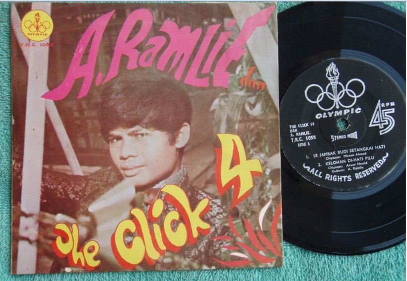 A.Ramlie & THE CLICK IV Malay surf pop beat EP 1058 (193)