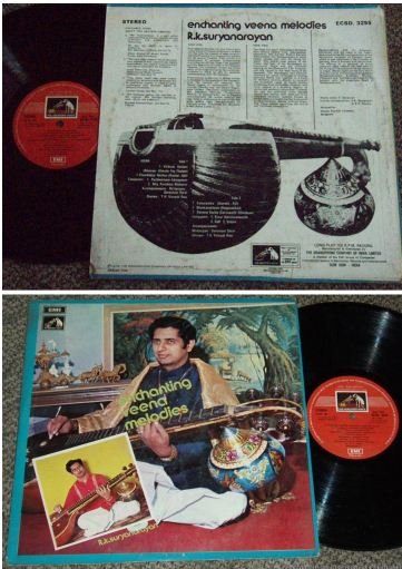India R.K.suryanarayan VEENA melodies Freak tune LP #3255 (166)
