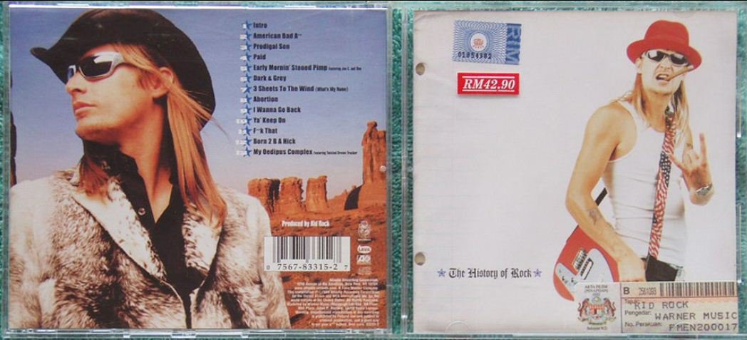KID ROCK "history of Rock" Malaysia CD 833152 (24)