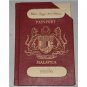 1967 Malaysia Passport A228390 with $10 Bird Stamp (P1)