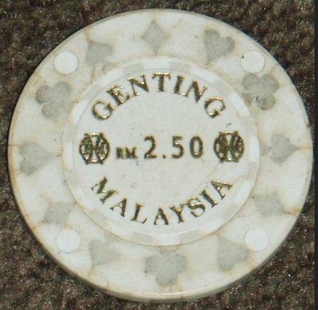 Malaysia Genting Gambling casino token chip $2.50-(Z1)