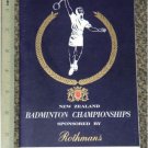 1963 Rothmans New Zealand Badminton Championship program  (Z2)