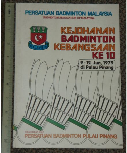 1979 Malaysia Badminton Kejohanan Ke10 Programme Booklet- (Z2)