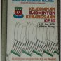 1979 Malaysia Badminton Kejohanan Ke10 Programme Booklet- (Z2)