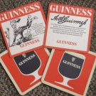 4 Malaysia GUINNESS Coasters-diving & wording-(Z1)
