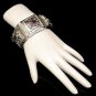 WHITING DAVIS Vintage Wide Bracelet Purple Rhinestones
