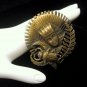 Vintage Egyptian Figural Brooch Pin Pharoah Scarab Beetle