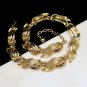 TRIFARI Vintage Large Open Goldtone Swirls Chunky Necklace