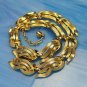 TRIFARI Vintage Large Open Goldtone Swirls Chunky Necklace