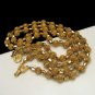 CROWN TRIFARI Electra 2 Strand 10mm Gold Plated Aurum Crystal Necklace
