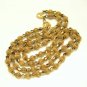 CROWN TRIFARI Electra 2 Strand 10mm Gold Plated Aurum Crystal Necklace