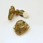 Vintage Filigree Hearts Clip Earrings Pretty Goldtone Love Valentine