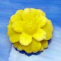 Vintage Large Figural Yellow Flower Brooch Pin Plastic Petals Realistic