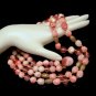 Vintage CORO PEGASUS Pink Chunky Acrylic Beads Necklace 2 Multi Strand