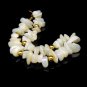 ROMAN Vintage Bracelet Mother of Pearl MOP Goldtone Beads NOS with Tag