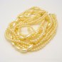 Vintage Necklace Faux Pearls Mid Century 5 Multi Strands Torsade Style Bridal Classic