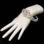 CZECH Glass Rhinestones Vintage Bracelet Mid Century NOS Bridal Beautiful Sparkling Stones