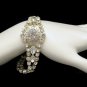 CZECH Glass Rhinestones Vintage Bracelet Mid Century NOS Bridal Beautiful Sparkling Stones