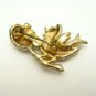 Vintage Birds Brooch Pin Mother 3 Babies Rhinestones Charming Mid Century Figural Colorful