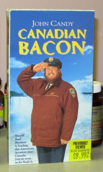 CANADIAN BACON VHS MOVIE STARRING JOHN CANDY ALAN ALDA RHEA PERLMAN ...