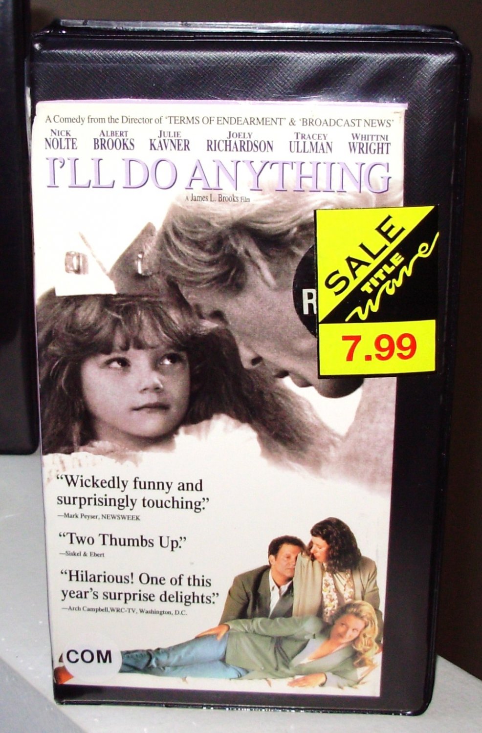 ILL DO ANYTHING VHS MOVIE STARRING NICK NOLTE ALBERT BROOKS WHITTNI ...