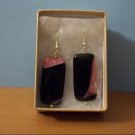 Purple/Pink Agate Pierced Earring - No 2 Pair Alike Purple/Pink Agate Pierced Earring - No 2 Pair Alike