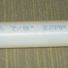 Nylon 101 type 6/6 7/8" 1ft natural white 22mm plastic