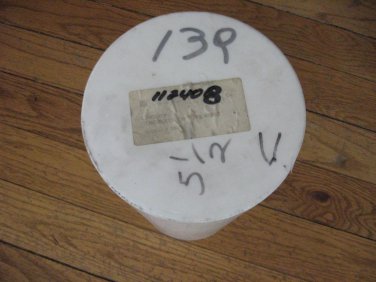 PTFE Teflon virgin grade 5.5" dia. rod 11-3/4" long plastic round pure