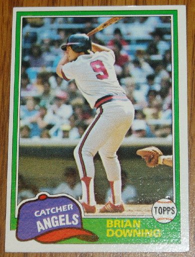 1981 MLB Topps Card #263 Brian Downing Angels Catcher