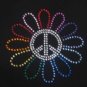 Flower peace Swarovski tshirt