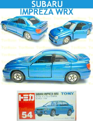 Tomy Tomica Diecast : #54 Subaru Impreza WRX