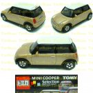 Tomy Tomica Lottery Series X : #L10-17 Mini Cooper Gold With White Top