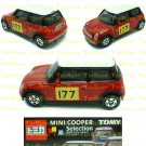 Tomy Tomica Lottery Series X : #L10-02 Mini Cooper Red With 177 Decal