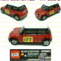 Tomy Tomica Lottery Series X : #L10-02 Mini Cooper Red With 177 Decal