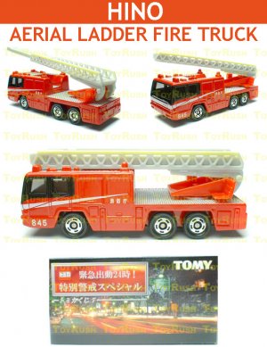 Tomy Tomica Lottery Series VII : #L7-04 Hino Aerial Ladder Fire Truck (Last Piece)