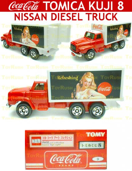 Tomy Tomica Lottery Series VIII : #L8-09 Coca Cola Nissan Diesel Truck