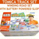Tomy Tomica Track Box Set : Winding Road Set with battery-powered Slope