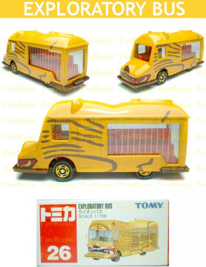 Tomy Tomica Diecast : #26 Lion-Shaped Exploratory Bus