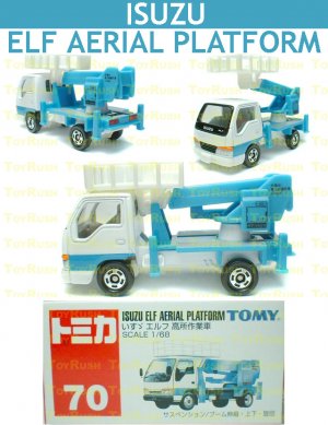 Tomy Tomica Diecast : #70 Isuzu ELF Aerial Platform