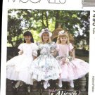 Mccalls 7490 Girls Ruffled dress size 8  uncut