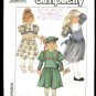 Simplicity 8818 girls vintage 1980s Toddlers beret and Party Dress Pattern Size 6 UNCUT