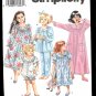 Simplicity 8093 Girls and Childs Nightgown, Robe and Long or Short Pajamas sz KK 7-12 uncut