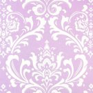 Premier Prints Osborne one yard LILAC DAMASK Fabric by the yard Lilac Lavender and White osbourne