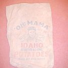 Vintage Cloth Bag "Oh Mama" Potatoes FREE SHIPPING!!!