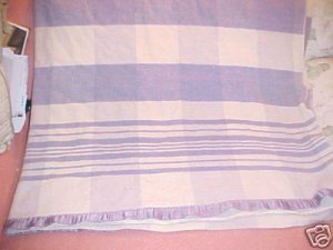 Vintage Light Weight Wool Plaid Blanket FREE SHIPPING!!!