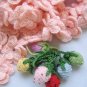 Amazing Hand-crochetted fresh pink peachblossom flowers scarf