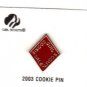 Girl Scout Cookie Activity Sale- Girl Cookies Pin- Red 2003