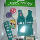 Girl Scout Scrapbook Sticker Jolee's Boutique Retired Her Scouting